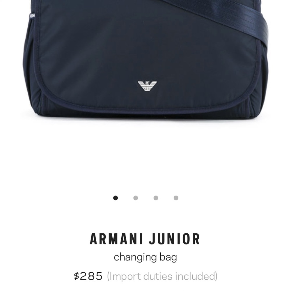 Authentic Armani Junior diaper bag